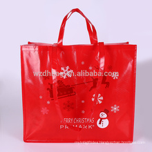 2018 reusable promotional laminated non woven bag shopping tote bag grocery for supermarket